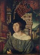 Ambrosius Holbein Portrait of a young man oil painting reproduction